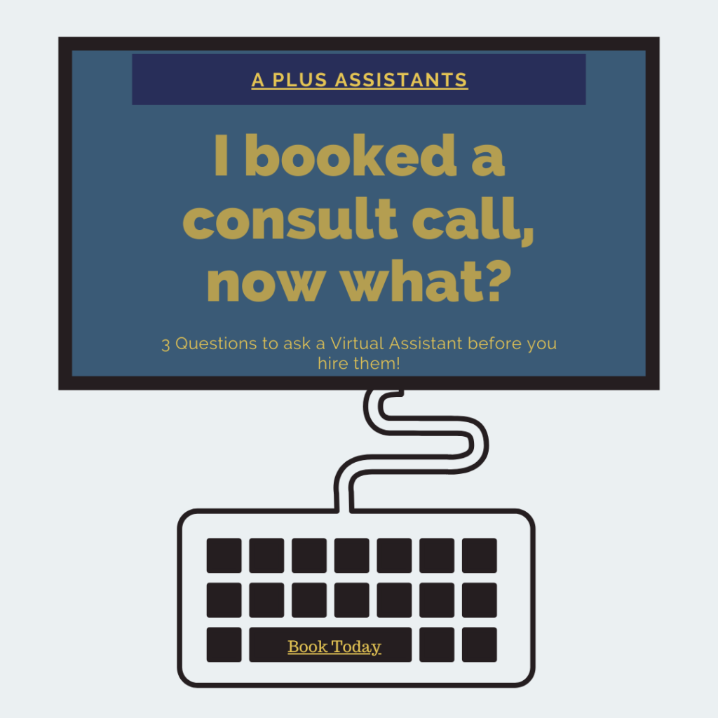 Book a consult Call-A Plus Assistants-Virtual Assistant